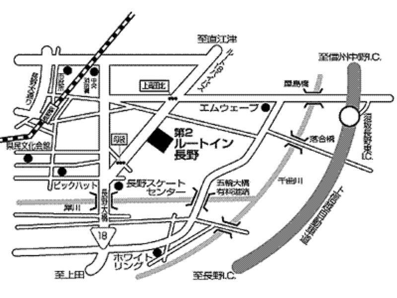 Hotel Route-Inn Dai-Ni Nagano Buitenkant foto